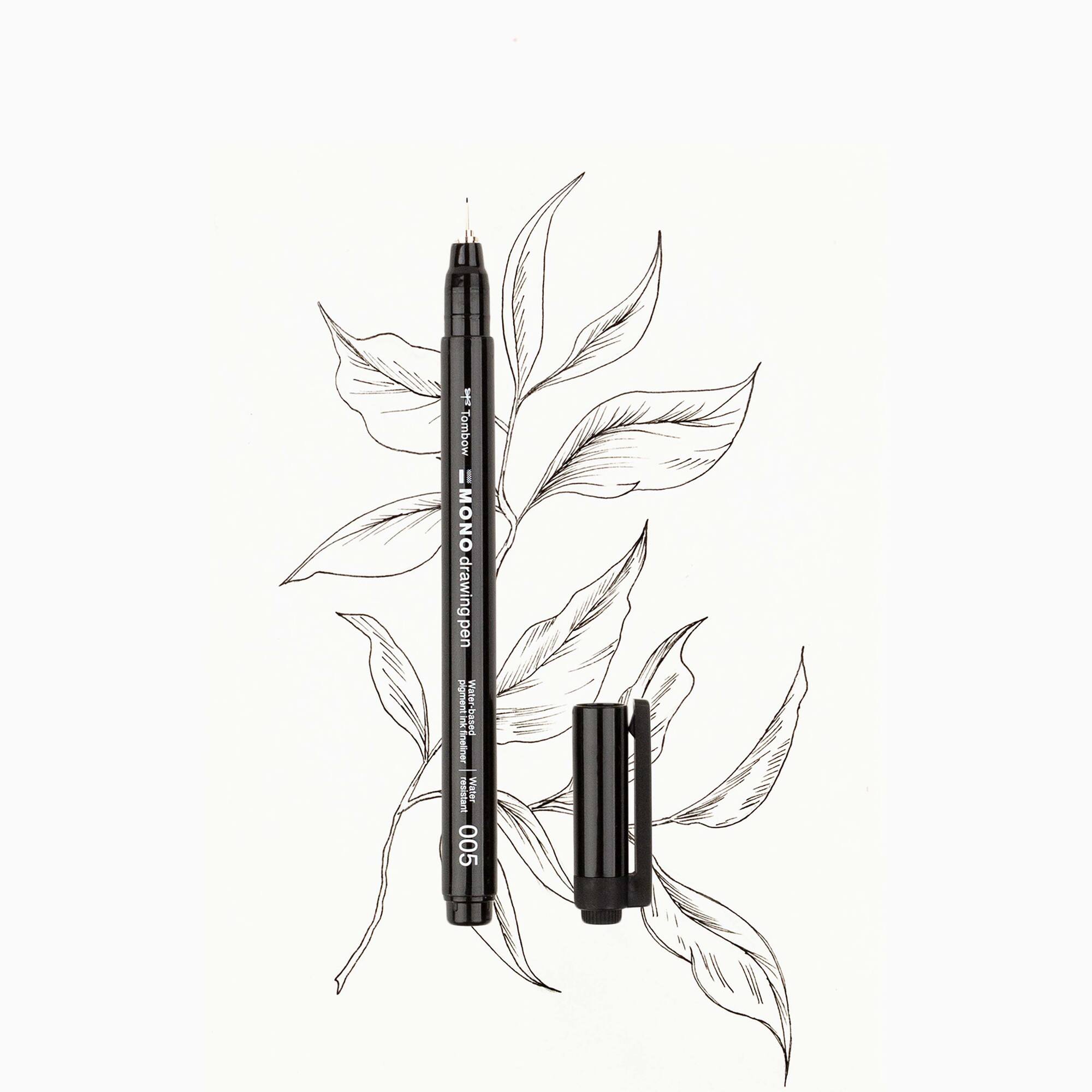 Tombow MONO 005 Black Drawing Pens, 2ct.